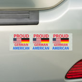 Proud German American Bumpersticker (Op auto)