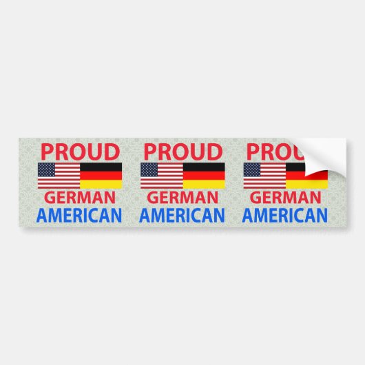 Proud German American Bumpersticker (Voorkant)