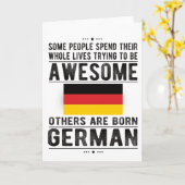 Proud German Flag Germany Heritage German Roots Kaart (Gele Bloem)