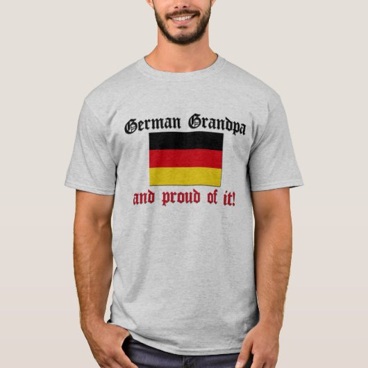 Proud German Grandpa T-shirt (Voorkant)
