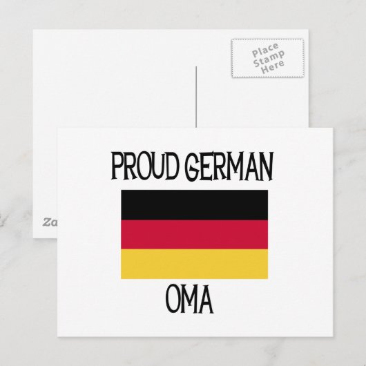 Proud German Oma Briefkaart (Voorkant / Achterkant)