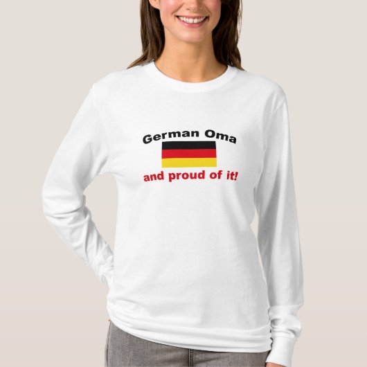 Proud German Oma T-shirt (Voorkant)