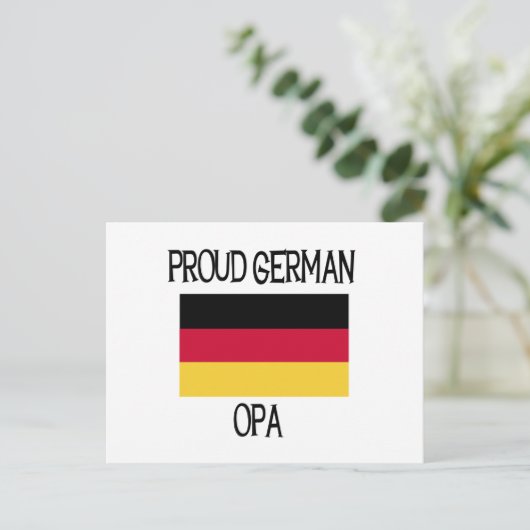 Proud German Opa Briefkaart (Staand voorkant)