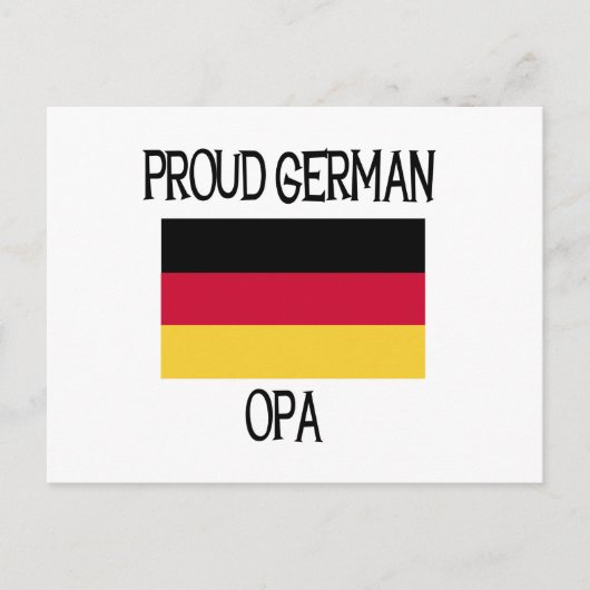 Proud German Opa Briefkaart (Voorkant)