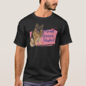 Proud German Shepherd T-shirt (Voorkant)
