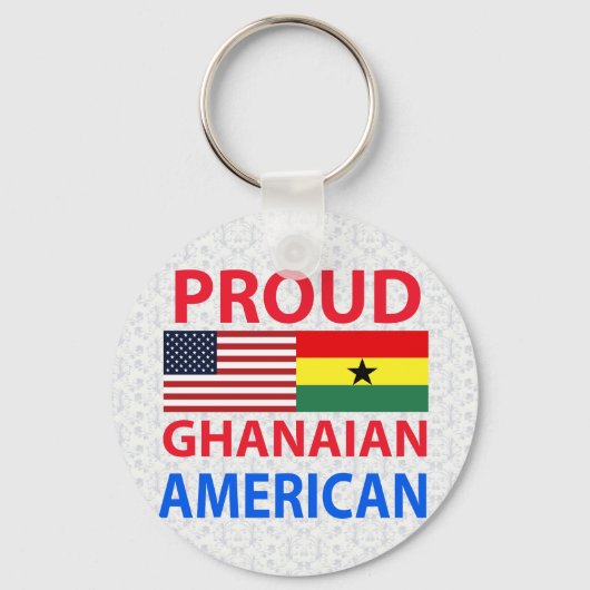 Proud Ghanaian American Sleutelhanger (Voorkant)