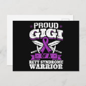 Proud Gigi van een Rett Syndrome Warrior RTT Aware Briefkaart (Voorkant / Achterkant)