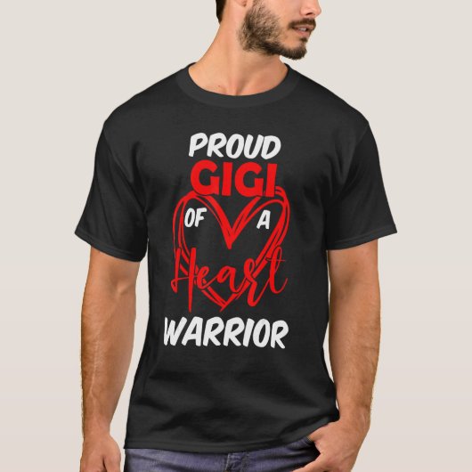 Proud Gigi van een Warrior CHD Awareness T-shirt (Voorkant)
