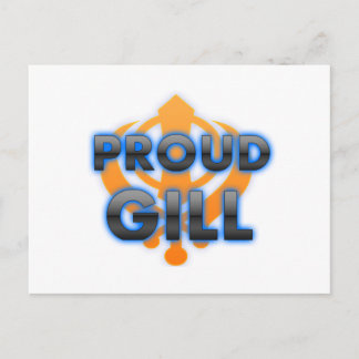 Proud Gill, Gill trots Briefkaart
