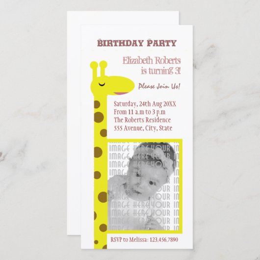 Proud Giraffe (Voorkant / Achterkant)