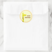 Proud Giraffe Ronde Sticker (Tas)