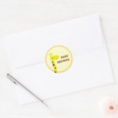 Proud Giraffe Ronde Sticker (Envelop)