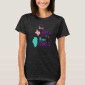 Proud girl Design Just a Texas girl in Illinois T-shirt (Voorkant)