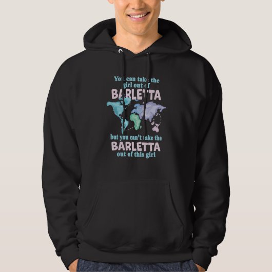 Proud Girl From Barletta Relocation From Barletta Hoodie (Voorkant)