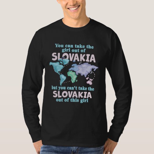 Proud Girl From Slovakia Relocation From Slovakia T-shirt (Voorkant)