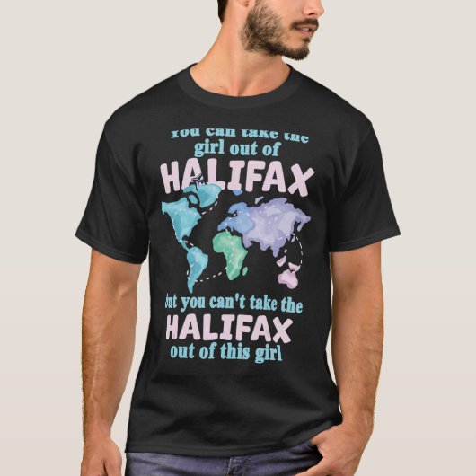 Proud Girl van Halifax-verplaatsing vanuit Halifax T-shirt (Voorkant)