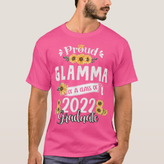 Proud Glamma Of A Class Of 2022 Graduate Sunflower T-shirt