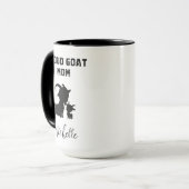 Proud Goat Mom Farm Animal Lover Mama Mok (Voorkant links)