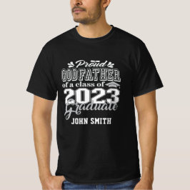 Proud GODFATHER van een klasse van 2023 Afstuderen T-shirt
