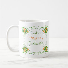 Proud Godmoeder Elegant Floral Specialized Mug Koffiemok