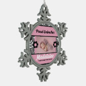 Proud Godmoeder Photo Ornament | Roze kerst (Links)