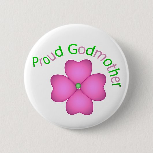 Proud Godmoeder Ronde Button 5,7 Cm (Voorkant)