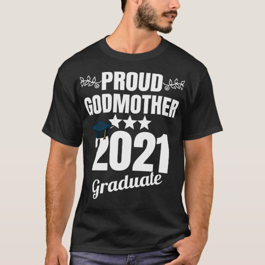 Proud Godmoeder van een Afstuderen Afstuderen Clas T-shirt (Voorkant)