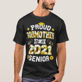 Proud Godmoeder van een Afstuderen van 2021 Senior T-shirt