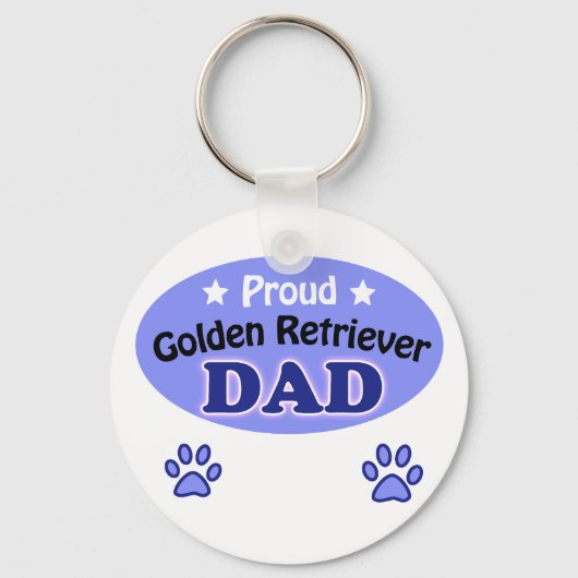 Proud Golden Retriever Sleutelhanger (Voorkant)