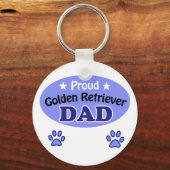 Proud Golden Retriever Sleutelhanger (Voorkant)
