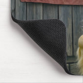 Proud Golden Retriever With American Flag Muismat (Hoek)