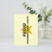 Proud Government Budget Analyst Briefkaart (Staand voorkant)