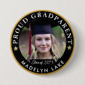 Proud GRADParent Foto 2023 Afstuderen Button (Voorkant)