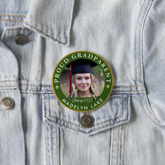 Proud GRADParent Foto 2023 Afstuderen Button (In situ)