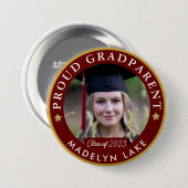 Proud GRADParent Foto 2023 Afstuderen Button (Voorkant /achterkant)