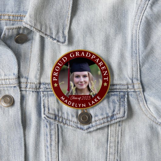 Proud GRADParent Foto 2023 Afstuderen Button (In situ)