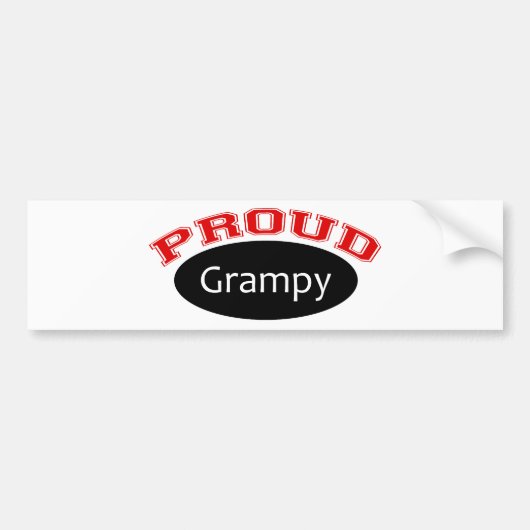 Proud Grampy Bumpersticker (Voorkant)