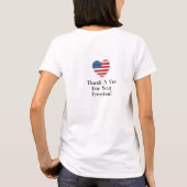 Proud Granddochter Vietnam Veteran T-shirt (Achterkant)