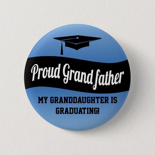 Proud Grandfather - Afstuderen Button (Voorkant)