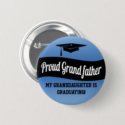 Proud Grandfather - Afstuderen Button (Voorkant /achterkant)