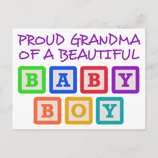 Proud Grandma Briefkaart (Voorkant)