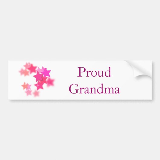 Proud Grandma Bumpersticker (Voorkant)