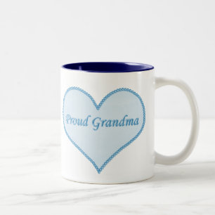 Proud Grandma Mok, blauw Tweekleurige Koffiemok