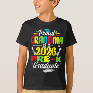 Proud grandma of 2026 pre-k graduate mothers day t-shirt
