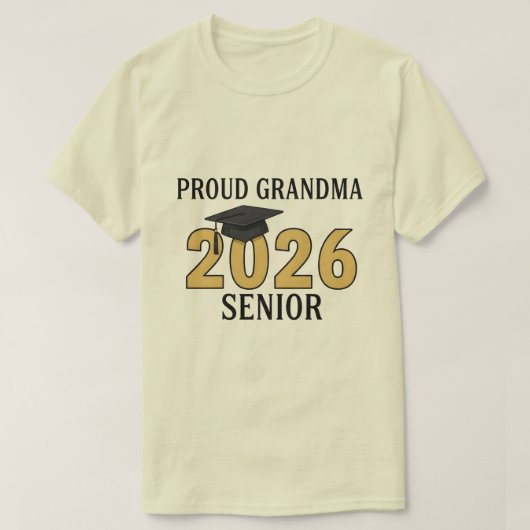 Proud Grandma of a 2026 Football Senior Class T-shirt (Design voorkant)