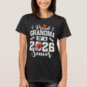 Proud Grandma Of A 2026 Senior Football Graduation T-shirt (Voorkant)