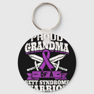 Proud Grandma of a Rett Syndrome Warrior Awareness Sleutelhanger