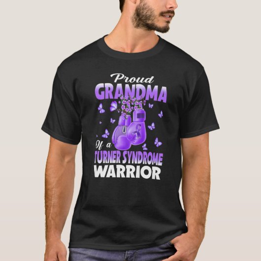Proud Grandma of a Turner Syndrome Warrior Awarene T-shirt (Voorkant)