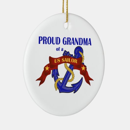 Proud Grandma of a US Sailor Ornament (Rechts)