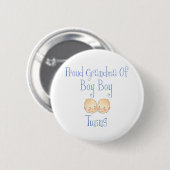 Proud Grandma of Boy Twins Ronde Button 5,7 Cm (Voorkant /achterkant)